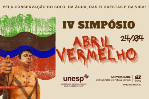 cartaz do evento abril vermelho promovido pela unesp